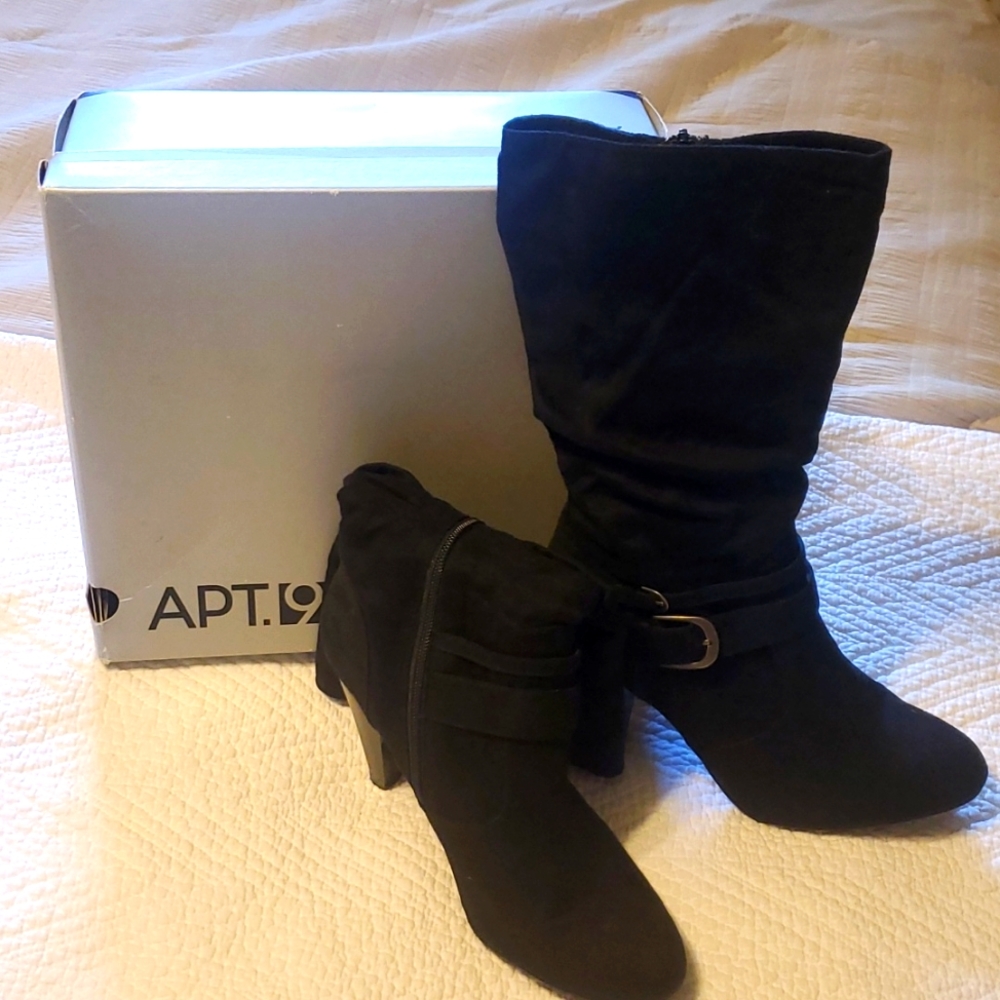 Black Suede Boots